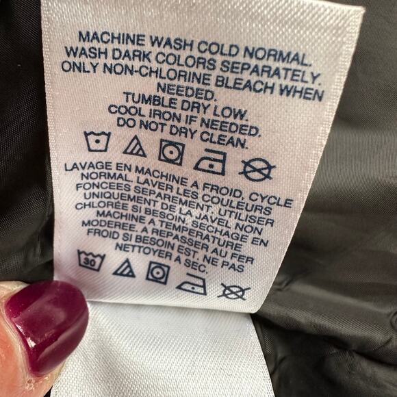 Lands' End Vest Down Filled Quilted Glen Check Black White Womens Medium Outdoor - Picture 9 of 14